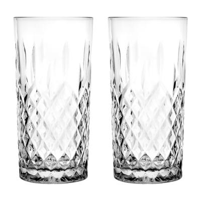 Glasmark Longdrinkglazen Diamond - 12x - 300 ml - glas - waterglazen