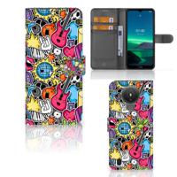 Nokia 1.4 | Wallet Case | met Pasjes | Punk Rock