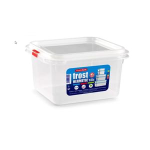 Vershoudbakje - met deksel - 17 x 18 x 10 cm - 1.6L - meal prep bakjes