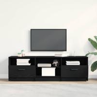 TV-kast met lade Zwart 150 x 33.5 x 45 cm Bewerkt hout
