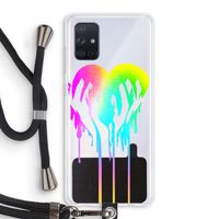 Hold My Heart: Samsung Galaxy A71 Transparant Hoesje met koord
