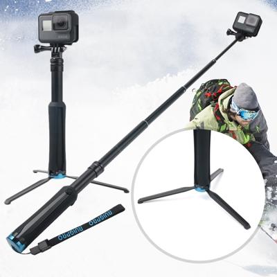 Draagbare opvouwbare statief houder Selfie Monopod Stick voor GoPro HERO 6/5 sessie /5 /4 sessie /4 /3+/3 /2 /1, Xiaoyi Sport camera's, lengte: 23,5