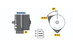 Bosch Alternator/Dynamo 0 120 489 025