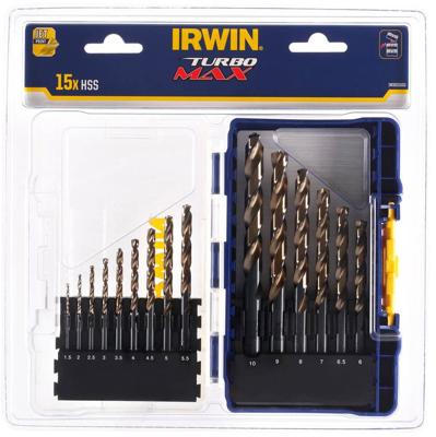 Irwin metaalborenset Turbomax 15-delig