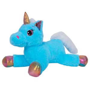 Knuffeldier Eenhoorn Mistica - zachte pluche stof - dieren knuffels - blauw - 39 cm