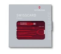 Victorinox SwissCard Classic Rood, Transparant ABS kunststof - thumbnail