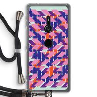 Skew Blush 3: Sony Xperia XZ2 Transparant Hoesje met koord
