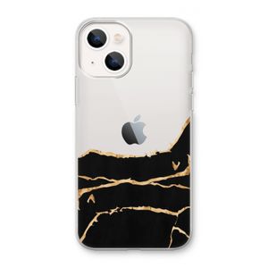 Gouden marmer: iPhone 13 mini Transparant Hoesje