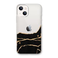 Gouden marmer: iPhone 13 mini Transparant Hoesje