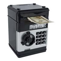 Geldkluis met Geheime Code Zwart, 19,5cm