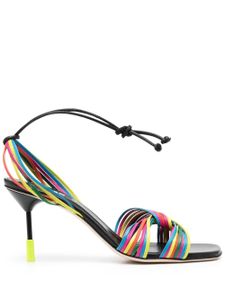 MSGM sandales 95 mm à brides torsadées - Noir