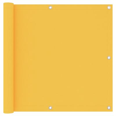 VidaXL Balkonscherm 90x400 cm oxford stof geel