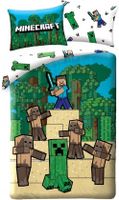 Minecraft Dekbedovertrek Fight- 140 x 200 cm - Katoen - thumbnail