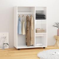 Kledingkast 80x40x110 cm spaanplaat hoogglans wit Kledingkast 80x40x110 cm spaanplaat hoogglans wit