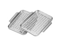 GRILLMEISTER RVS BBQ-platen of -pan (2 kleine grillplaten) - thumbnail
