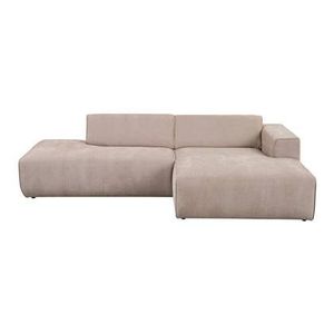 by fonQ Stretch Hoekbank met Chaise Longue Bank Rechts - Beige