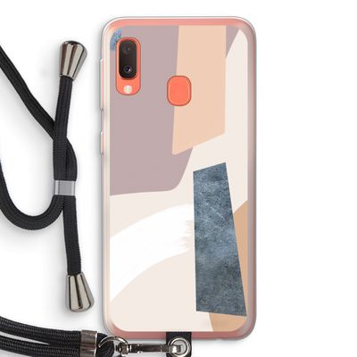 Luca: Samsung Galaxy A20e Transparant Hoesje met koord