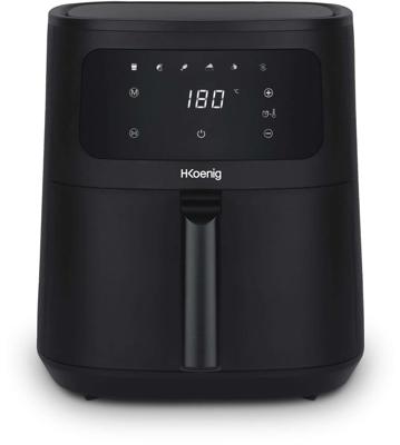 HKoeNIG Olievrije Friteuse - FRY860 - 6L Capaciteit - 6 Kookprogramma's - 1500W