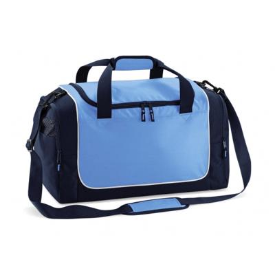 Compacte sporttas van 30 liter inhoud - lichtblauw/navy - 47 x 30 x 27 cm - 1 vaks - schouderband Compacte sporttas van 30 liter inhoud - lichtblauw/navy - 47 x 30 x 27 cm - 1 vaks - schouderband