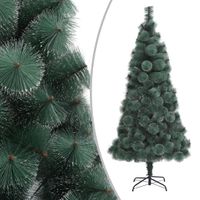 VidaXL Kunstkerstboom met standaard 210 cm pet groen