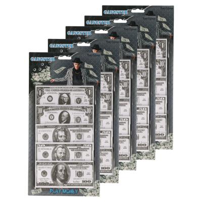 Speelgoed geld - 500x stuks - 1-10-20-50-100 dollar - 6,5 x 14 cm