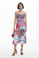 Midi-jurk met print van M. Christian Lacroix - MATERIAL FINISHES - S