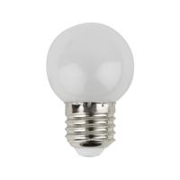 Showgear G45 E27 kunststof led-lamp voor prikkabel 1W wit