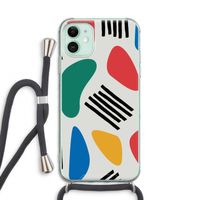 Illustratieve pop 1: iPhone 11 Transparant Hoesje met koord
