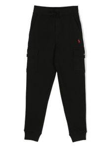 POLO RALPH LAUREN KIDS pantalon de jogging à logo brodé - Noir