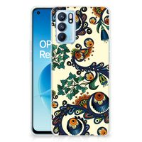 Siliconen Hoesje OPPO Reno 6 5G Barok Flower