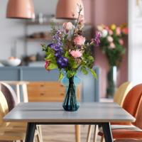 Handgebonden Kunstboeket Heather Glasgow - Roze/Paars