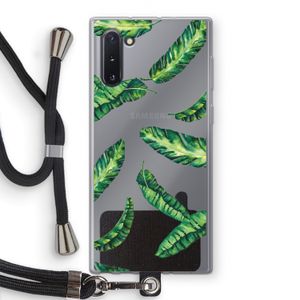 Lange bladeren: Samsung Galaxy Note 10 Transparant Hoesje met koord