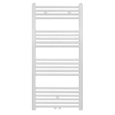 Belrad Handdoekradiator - middenaansluiting - 1200X400mm - 458Watt - Wit BW1200400