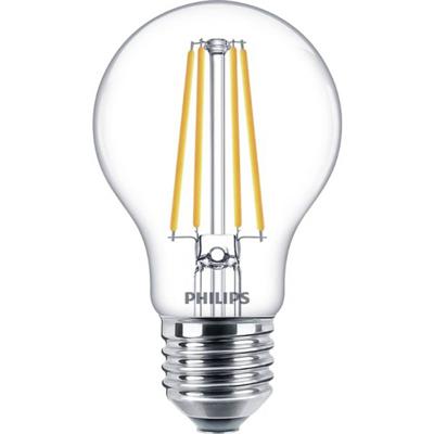 Philips LED 34712000 LED-lamp Energielabel E (A - G) E27 Peer 8.5 W = 75 W Warmwit (Ø x l) 60 mm x 104 mm 1 stuk(s)