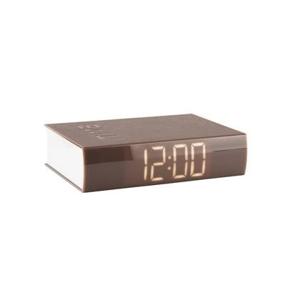 Karlsson - Alarm clock Book LED ABS warm grey