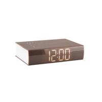 Karlsson - Alarm clock Book LED ABS warm grey - thumbnail