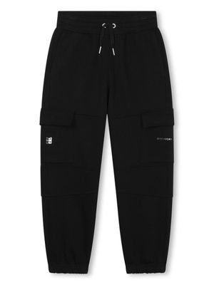 Givenchy Kids pantalon de jogging à poches cargo - Noir