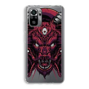 Hell Hound and Serpents: Xiaomi Redmi Note 10S Transparant Hoesje