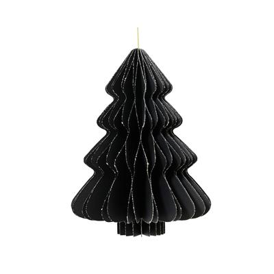 Kerstboom Decoris Zwart Papier Ø 30 x 40 cm