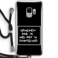 Schotelvod: Samsung Galaxy S9 Transparant Hoesje met koord