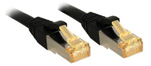 LINDY 47307 RJ45 Netwerkkabel, patchkabel CAT 6a (losse kabel CAT 7) S/FTP 1.00 m Zwart Snagless 1 stuk(s)