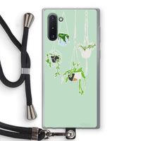 Hang In There: Samsung Galaxy Note 10 Transparant Hoesje met koord