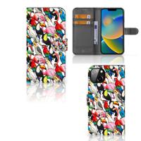 iPhone 14 Plus | Telefoonhoesje | Met pasjeshouder | Birds