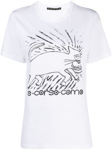 10 CORSO COMO t-shirt à imprimé graphique - Blanc