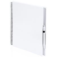 2x Schetsboeken/tekenboeken wit A4 formaat 80 vellen inclusief pennen