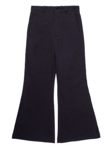 MM6 Maison Margiela Kids pantalon bootcut à logo - Noir