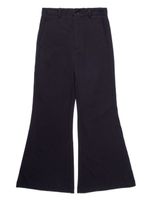 MM6 Maison Margiela Kids pantalon bootcut à logo - Noir - thumbnail