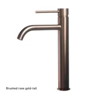 RoseElevate - Hoge Wastafelkraan in Geborsteld Roségoud met Mengfunctie RoseElevate - Hoge Wastafelkraan in Geborsteld Roségoud met Mengfunctie