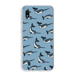 Narwhal: Samsung Galaxy A10 Transparant Hoesje