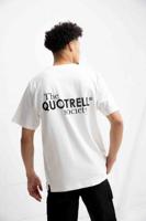 Quotrell Society Club T-shirt Heren Wit/Zwart - Maat XS - Kleur: Wit | Soccerfanshop